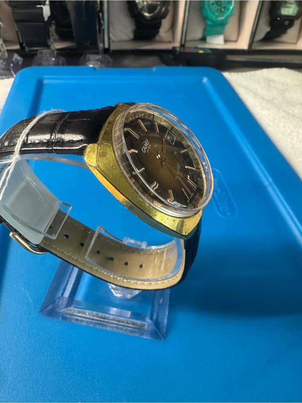 Camly  Men's Gold-Tone Brown Gradient Watch